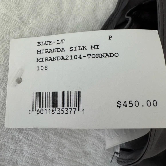 Sablyn Gloria dark silvery grey silk tank top. - Picture 5 of 8